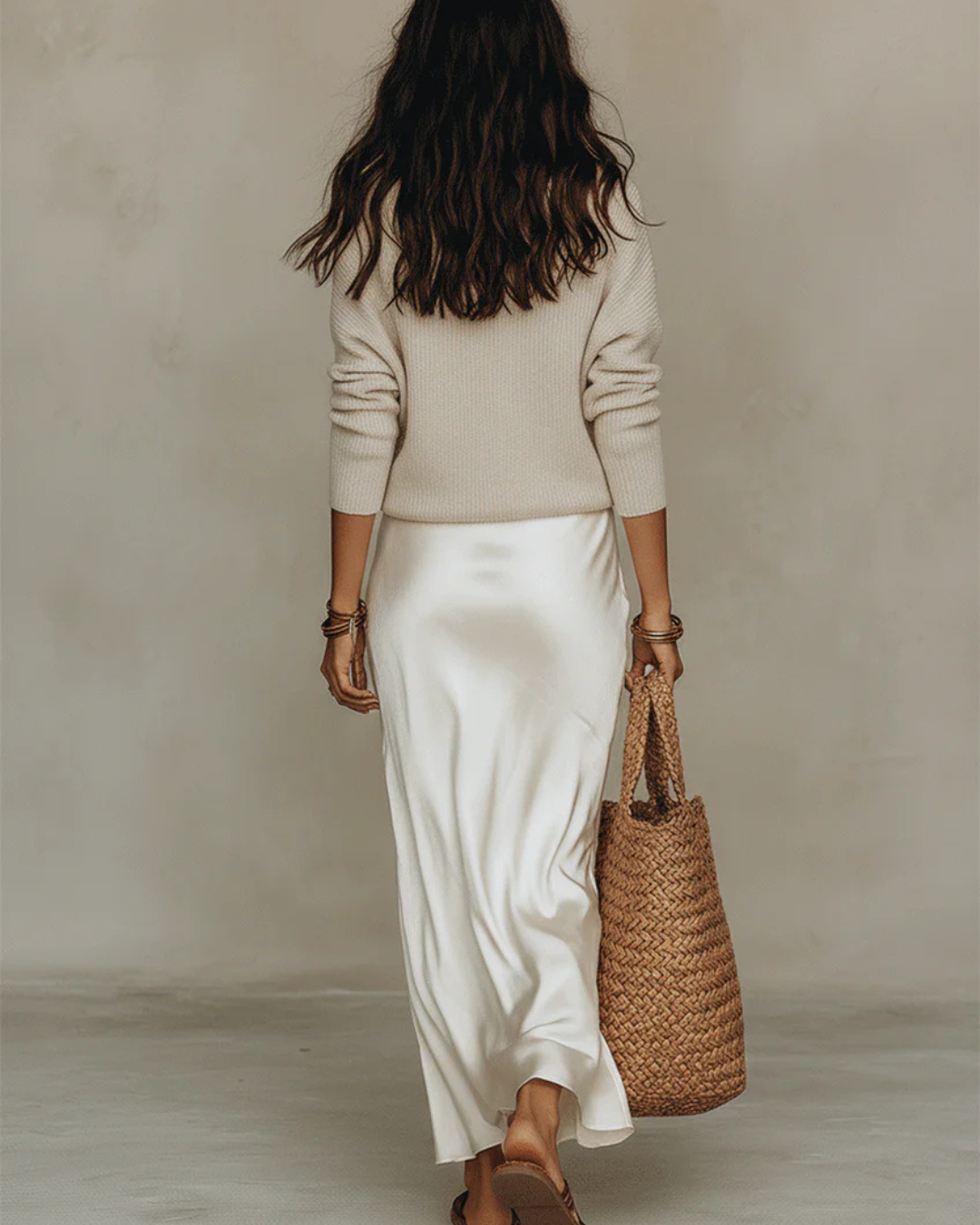 Elena | Vestido Midi Satinado 2 en 1 (Con Jersey)
