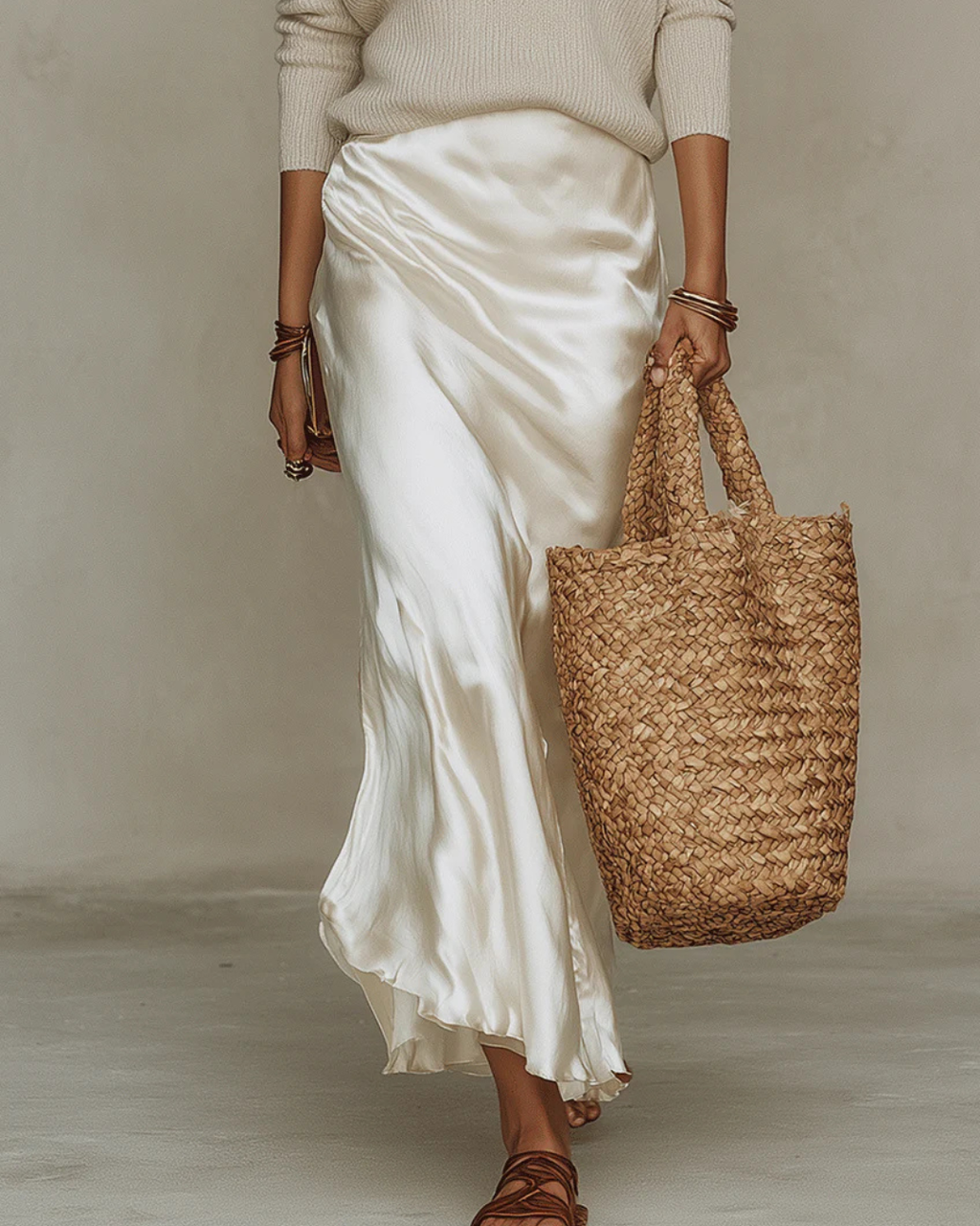 Elena | Vestido Midi Satinado 2 en 1 (Con Jersey)