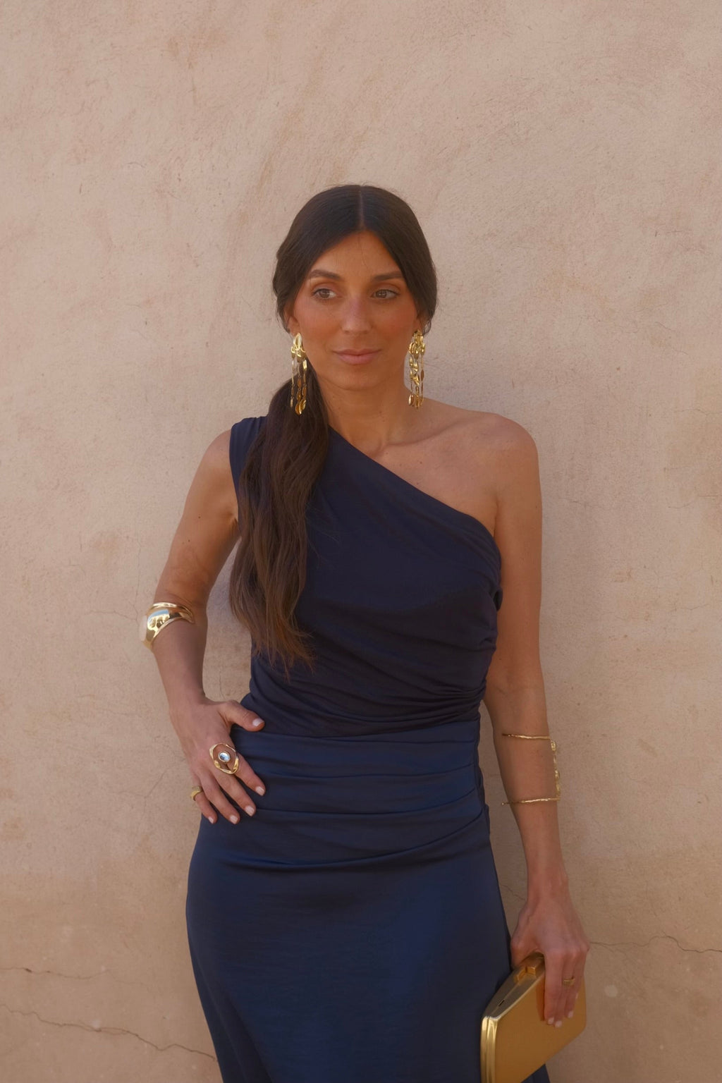 Vestido Amira en azul marino