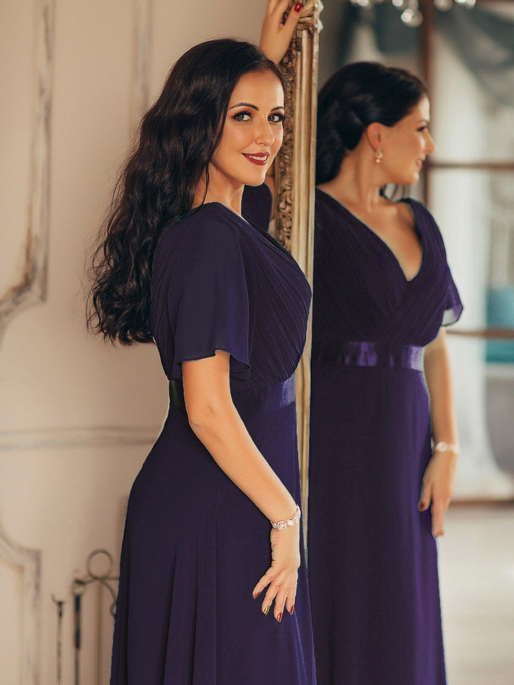 VESTIDO MONICA ELEGANTE Y FLUIDO
