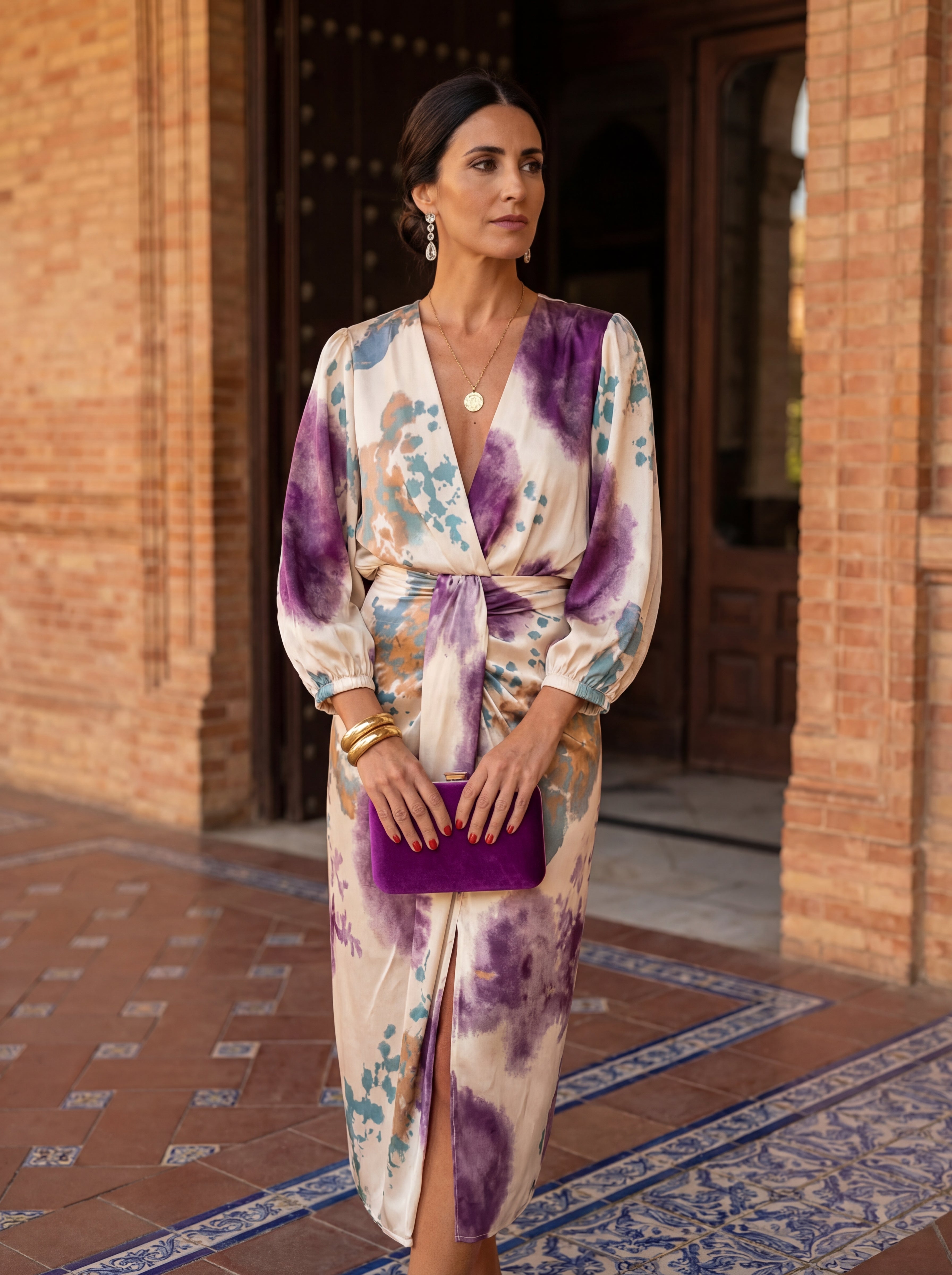 Valeria | Robe croisée à encolure en V
