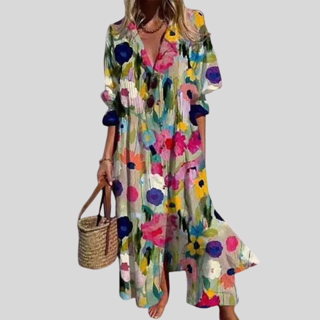 Zaria | Vestido largo bohemio elegante