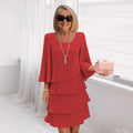 Margaux – Elegante vestido midi con volantes