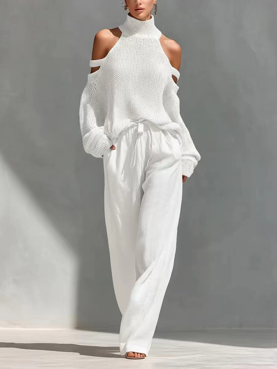 ENSEMBLE MAILLE ET LIN TENDANCE