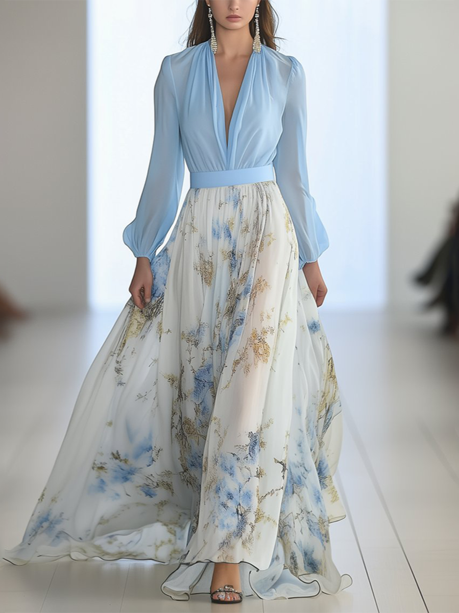 Penelope™ | Vestido largo floral