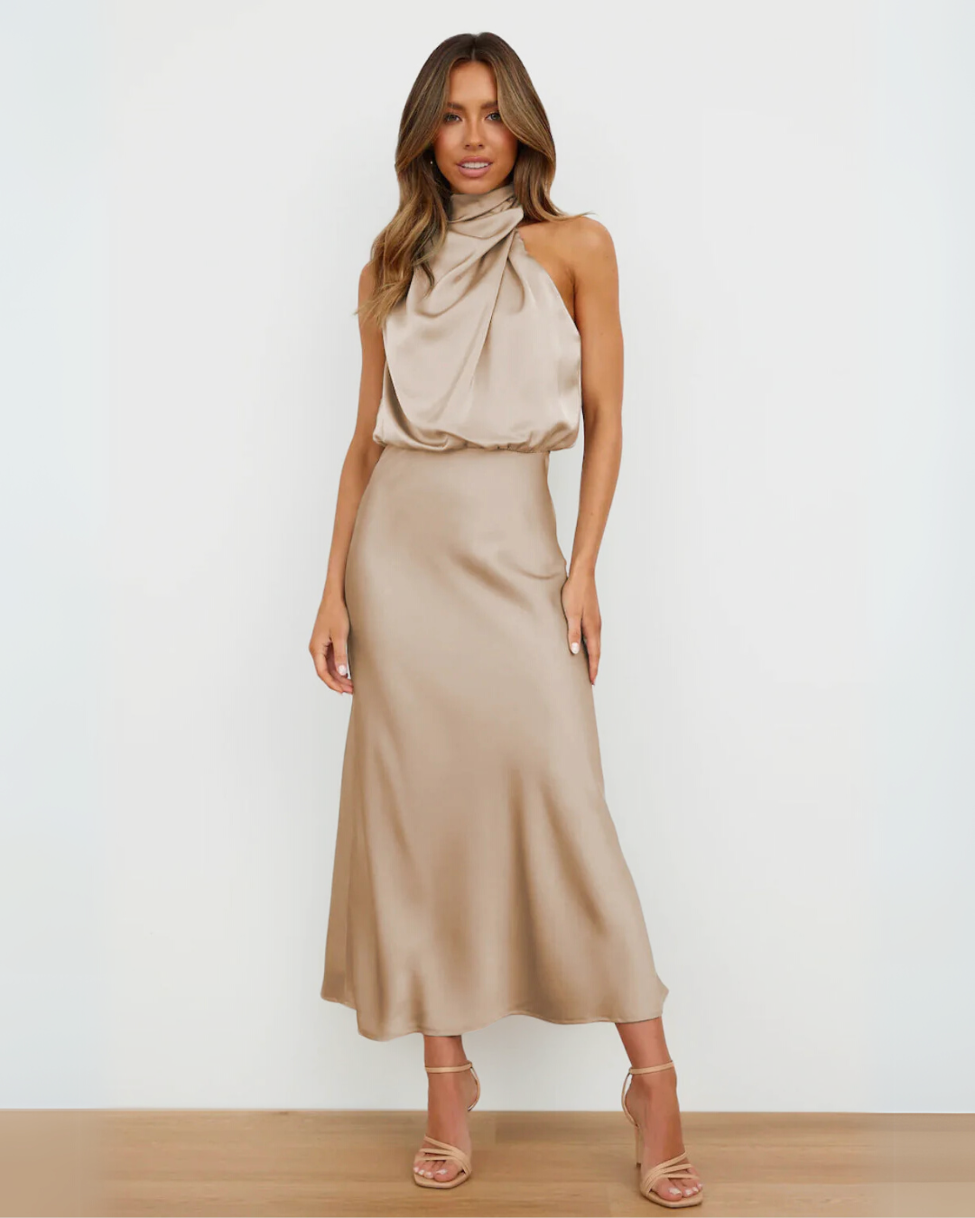 Violeta | Robe drapée Sahara