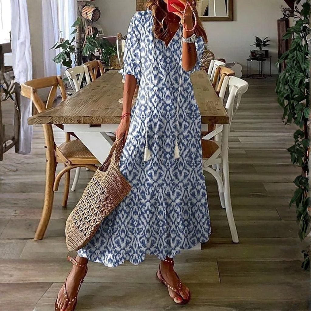 Luna | Vestido midi de estilo bohemio sin esfuerzo