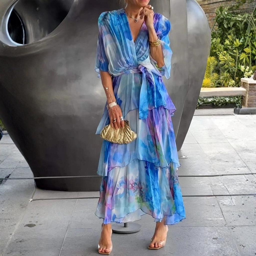 Cassia – Elegante vestido de gasa