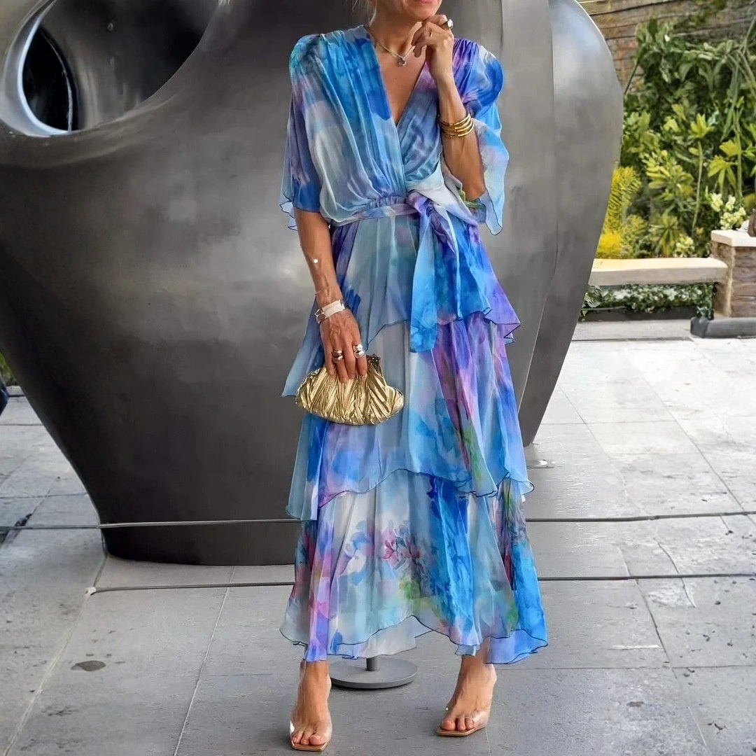 Cassia – Elegante vestido de gasa