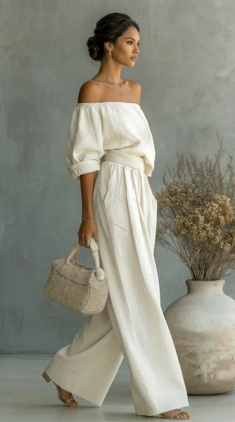 Arabella | Ensemble exclusif effet lin pour un été plein de style