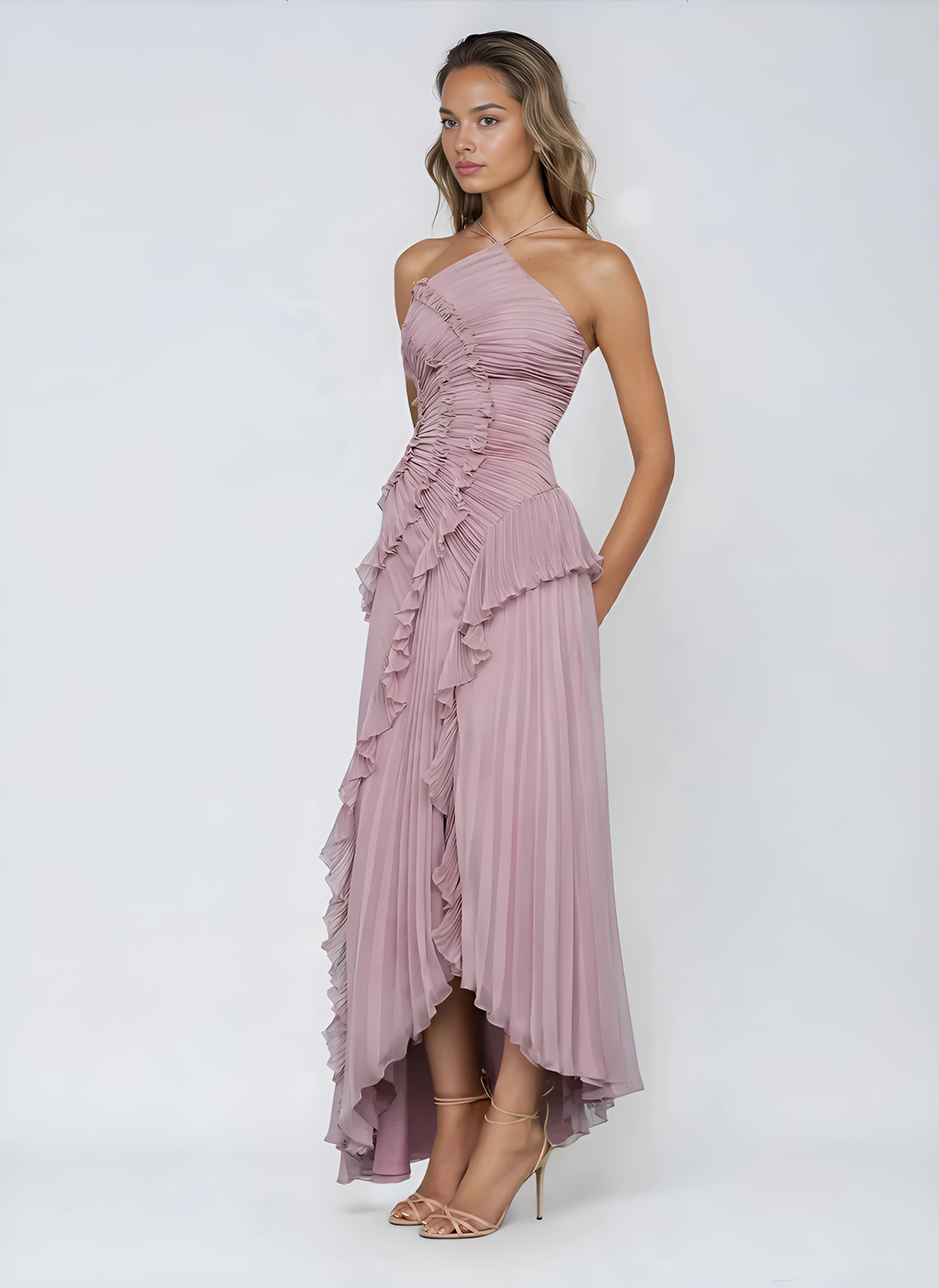 Melisa | Robe Lavande en édition limitée à volants