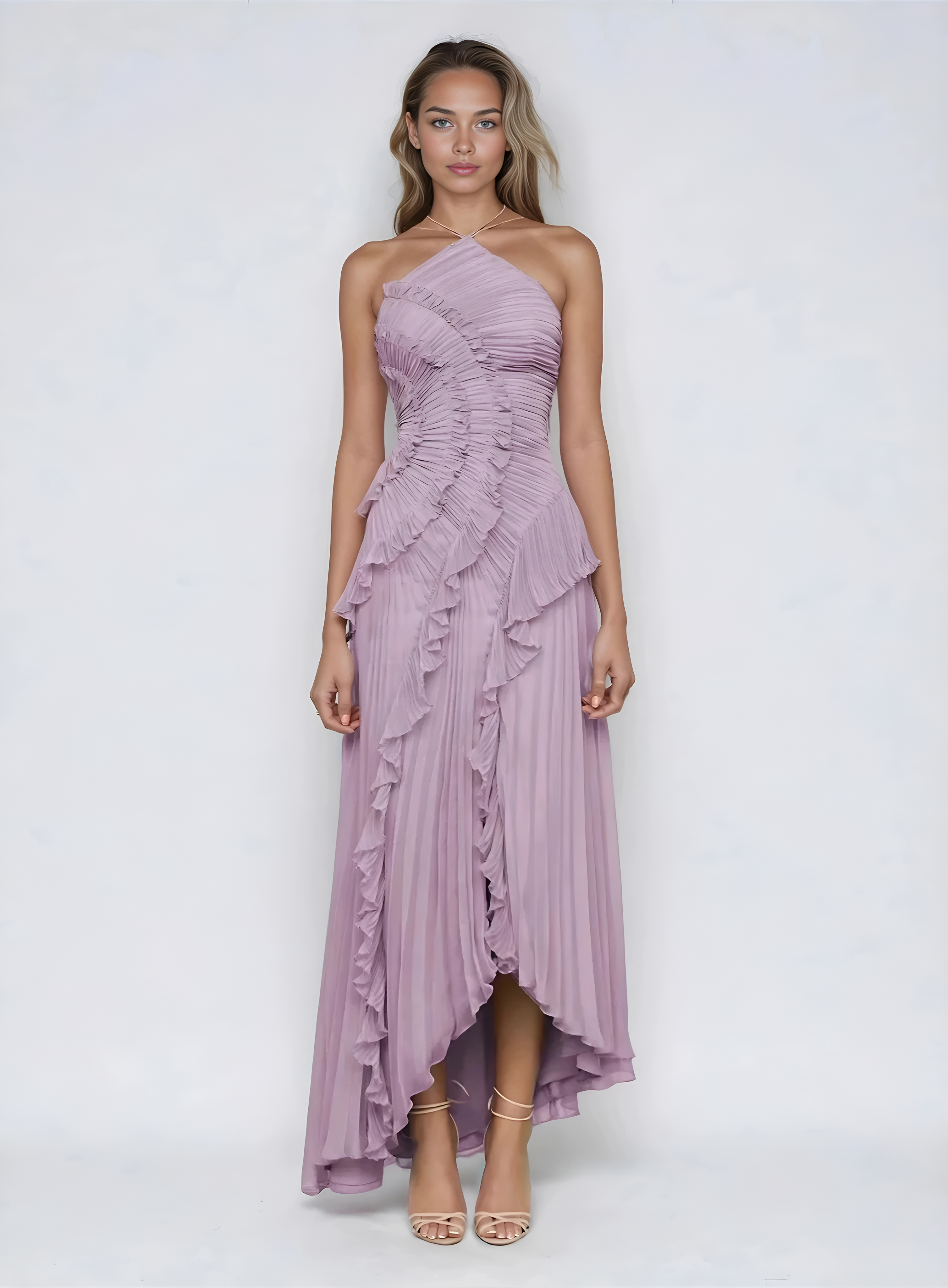 Melisa | Robe Lavande en édition limitée à volants