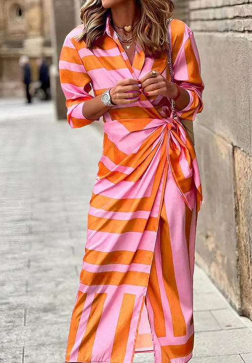Amelia™ | Robe cache-cœur imprimée