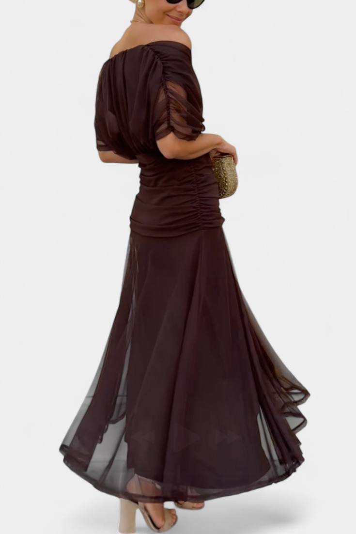Camille | Vestido drapeado estilo cruzado