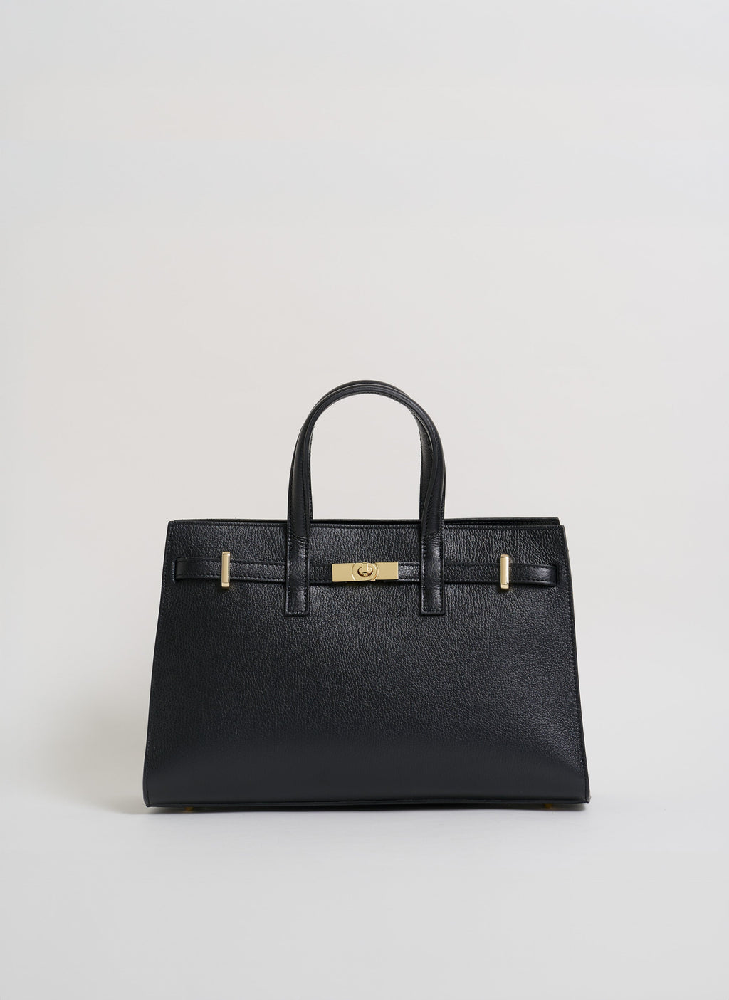 Bolso Sveva de piel Togo negro