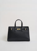 Bolso Sveva de piel Togo negro