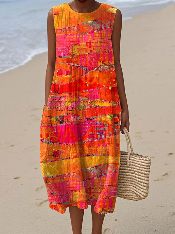 Vestido midi Faye™ Sunset