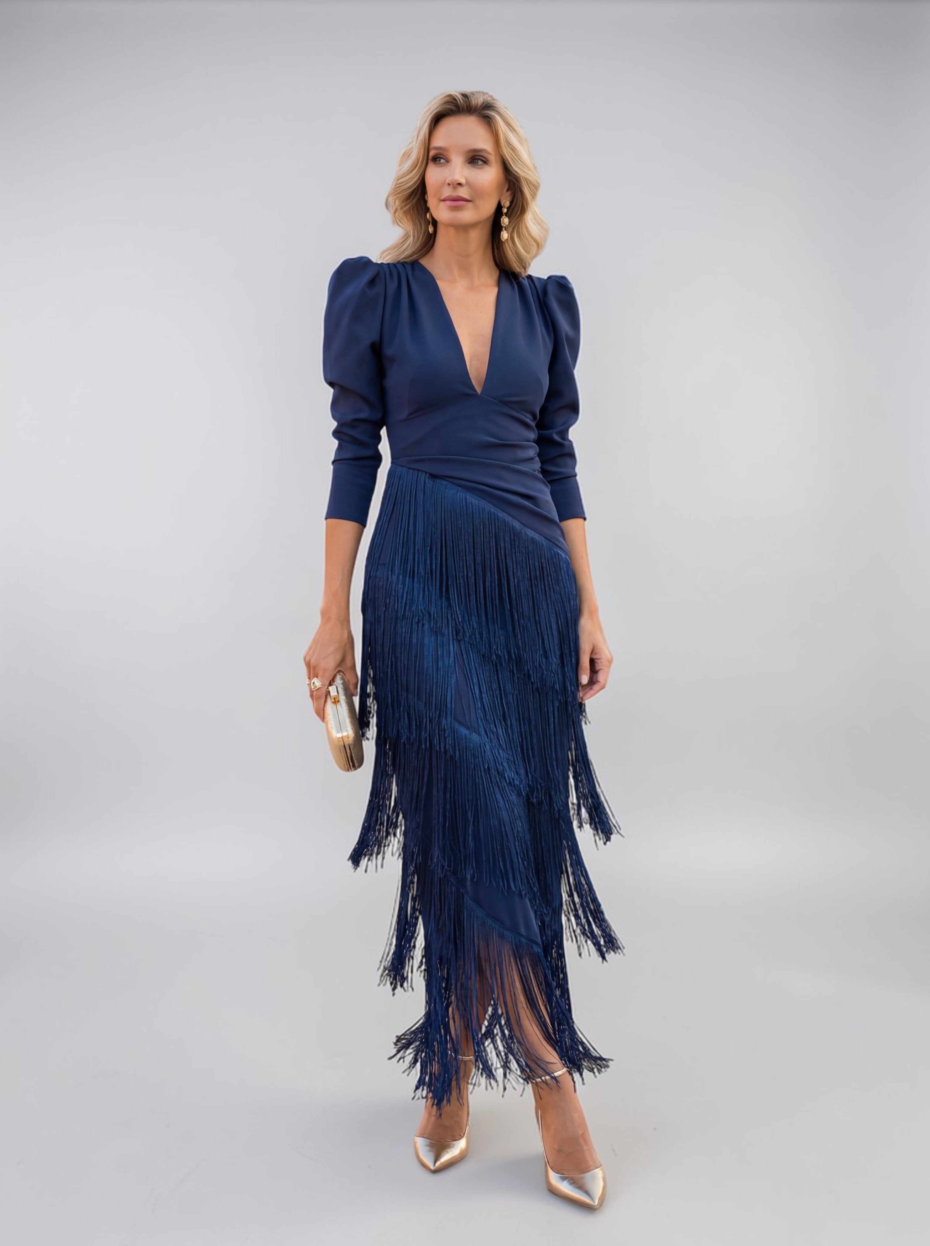 Sofía | Robe élégante à franges