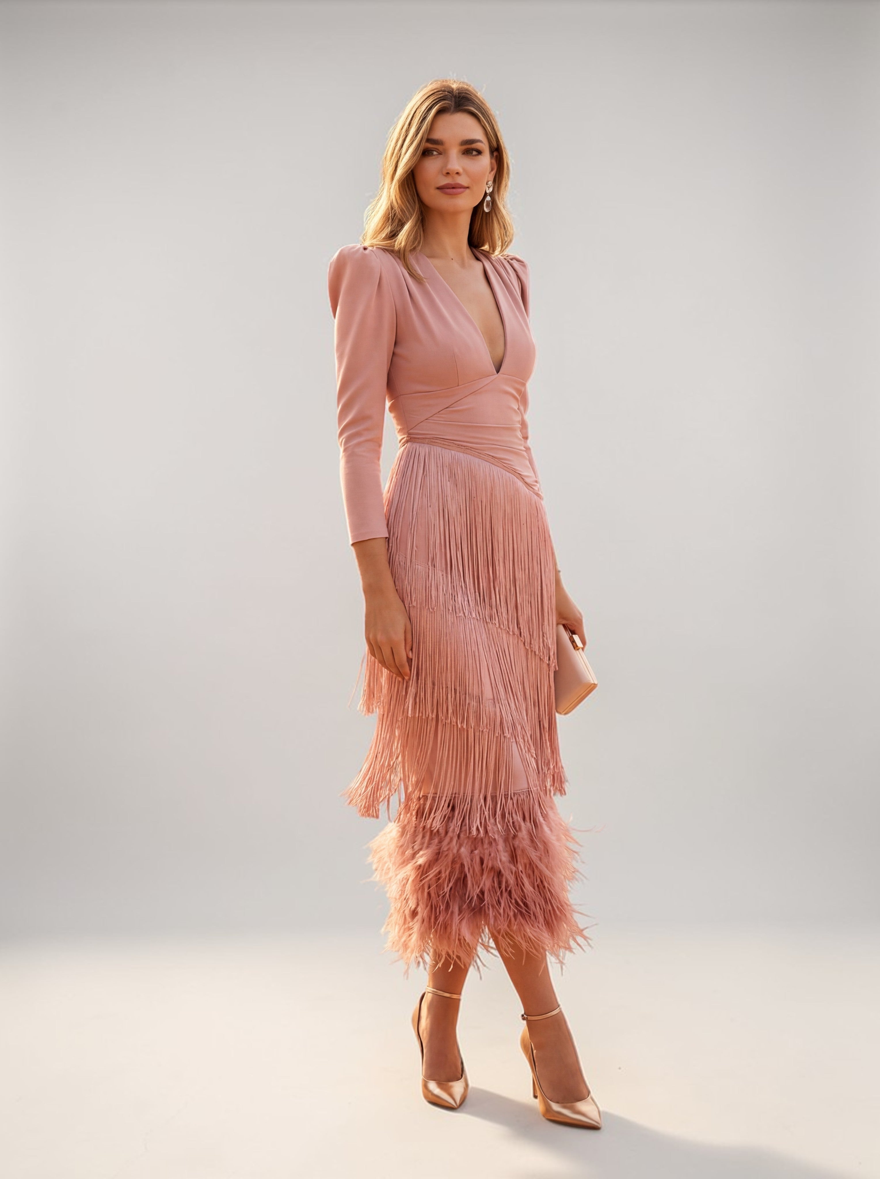 Sofía | Robe élégante à franges