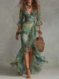 VESTIDO LARGO DE GASA