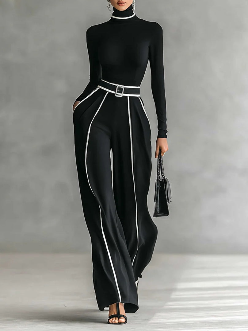 Vera™ || Elegante conjunto con detalles contrastantes