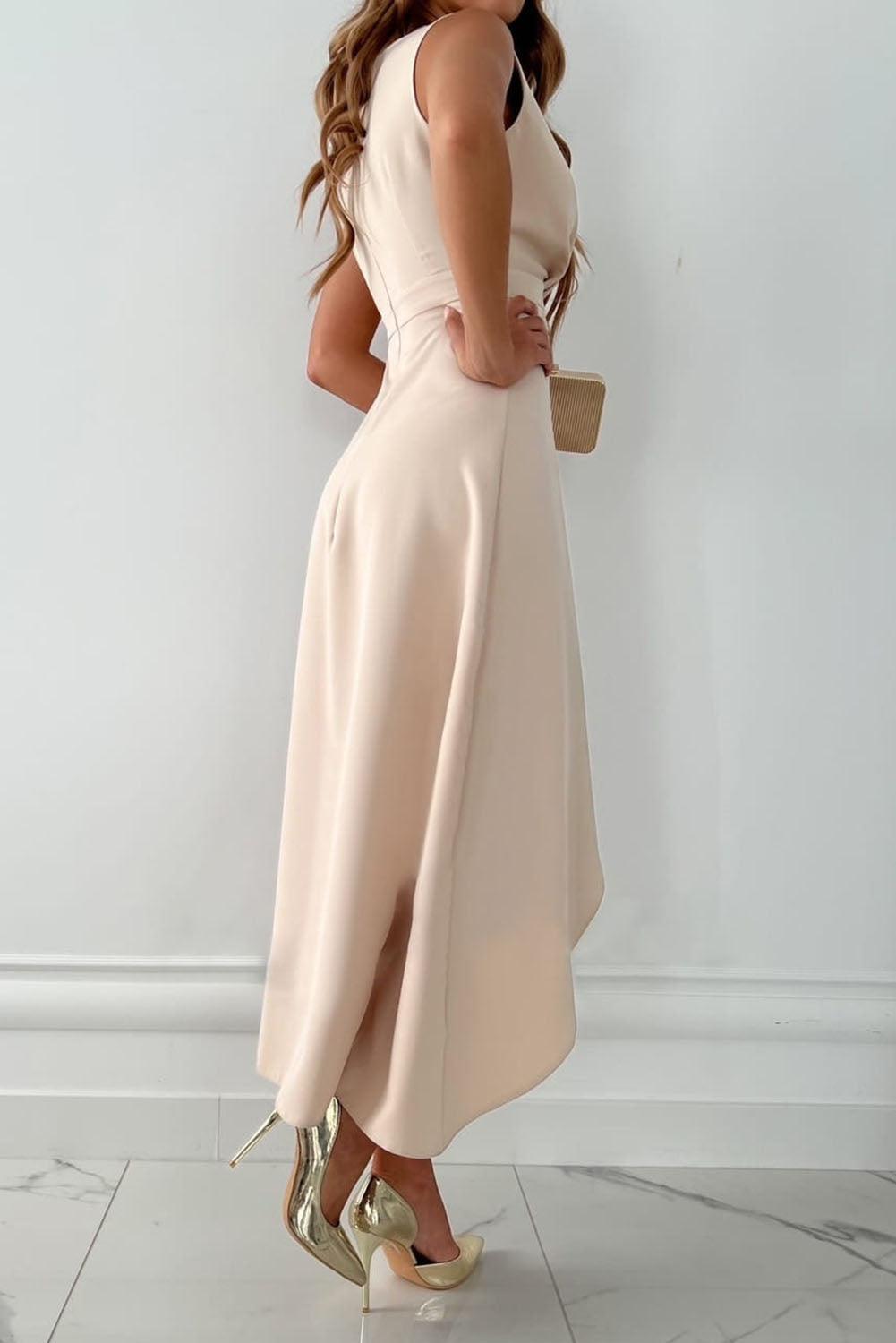 Charlotte™ | Vestido midi cruzado con escote en V