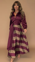 Mila™ | Vestido largo a rayas