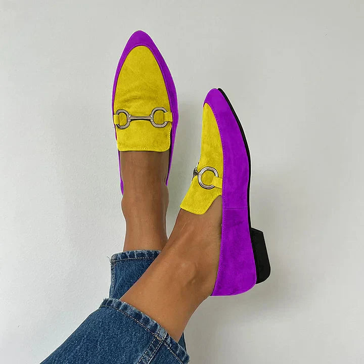 MOCASSINS À DÉTAILS MÉTALLIQUES