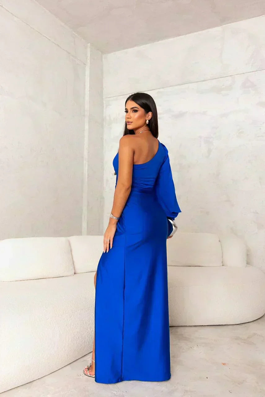 Riley™ | Robe maxi de soirée à une épaule