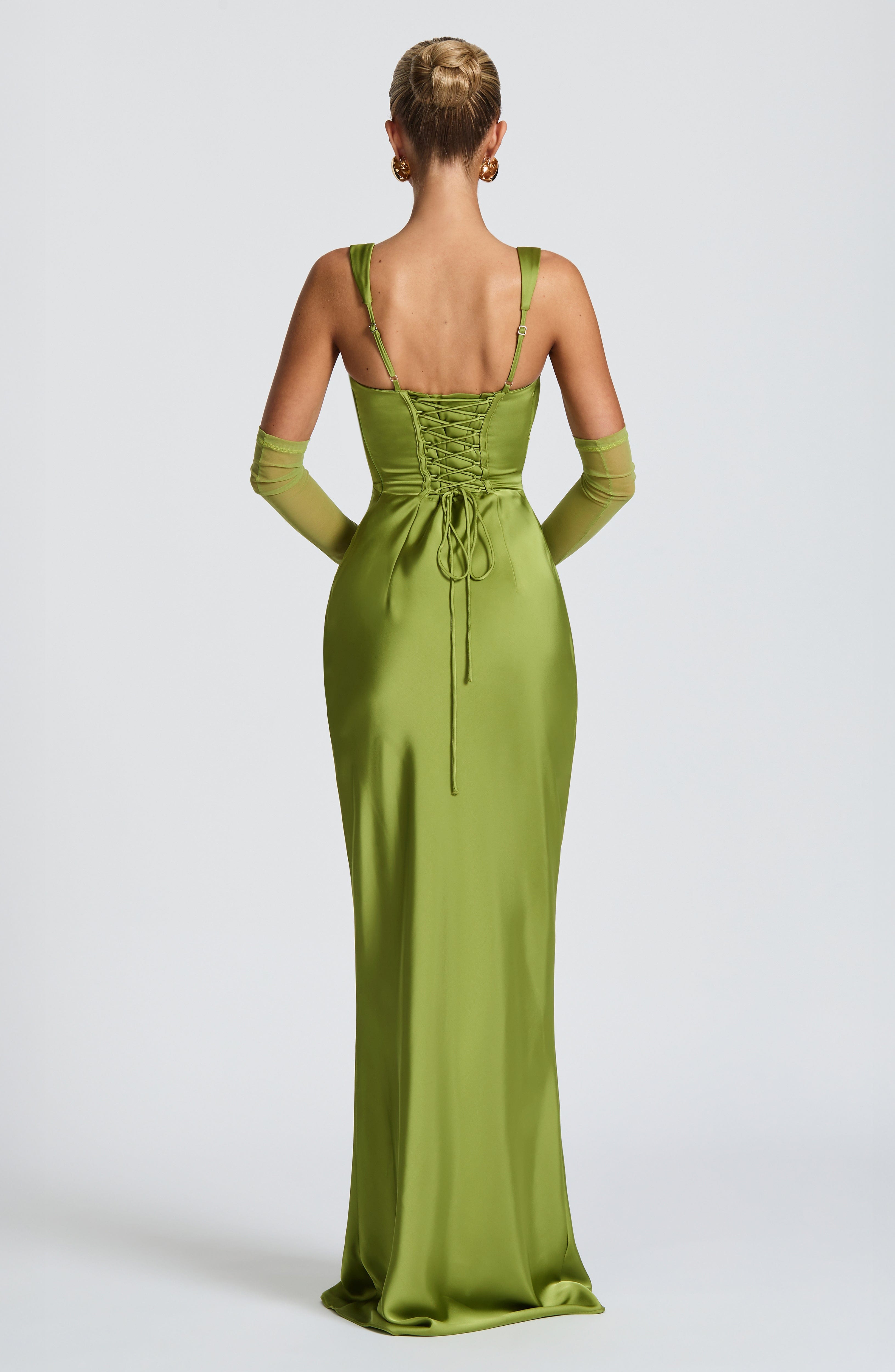 Vestido Naeti ™ - Elegancia satinada con estructura refinada