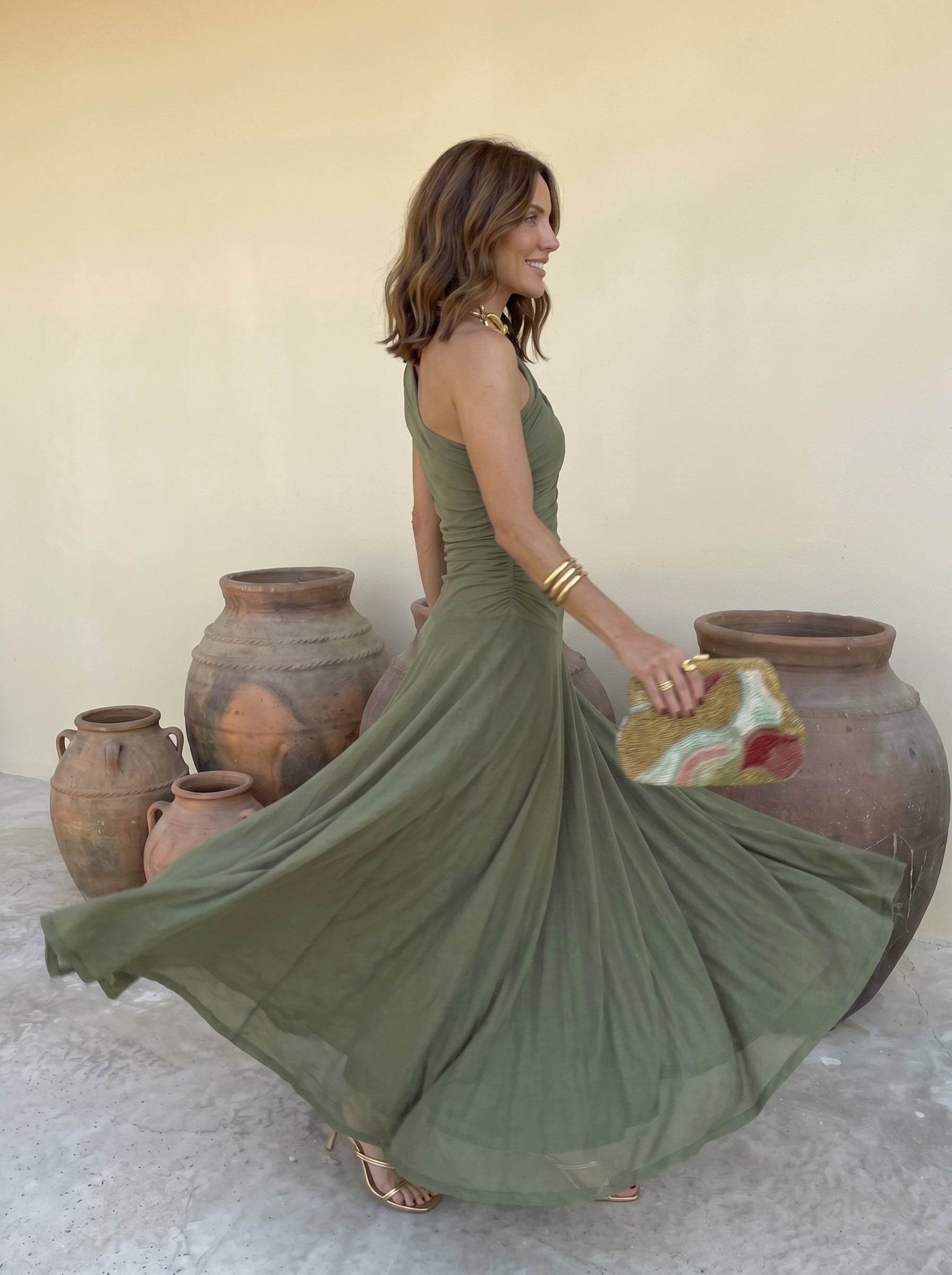 Vestido Toledo en Terracota