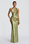 Robe longue Emina - Olive clair