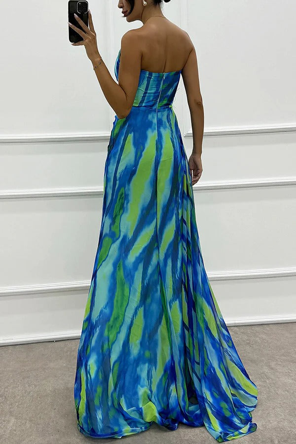 Mia™ | Vestido drapeado vibrante