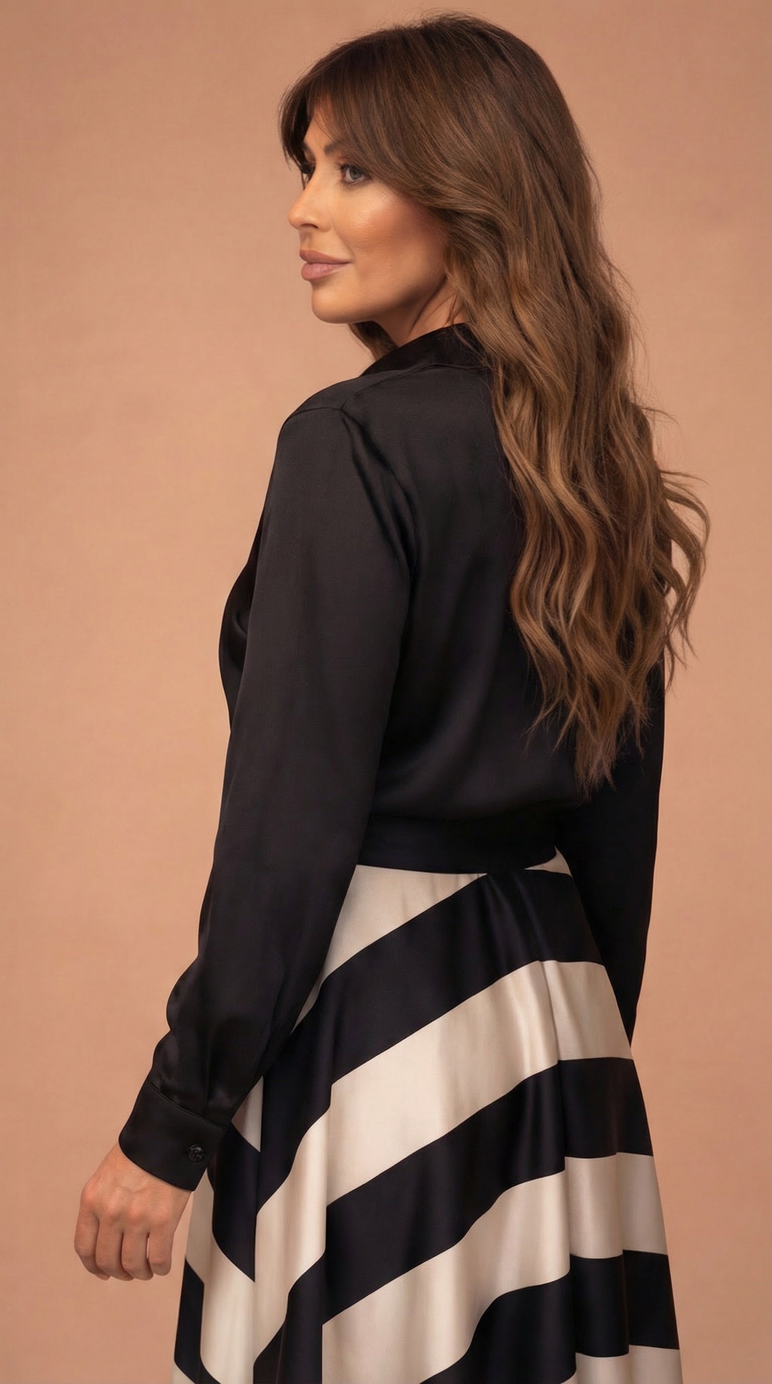 Mila™ | Vestido largo a rayas