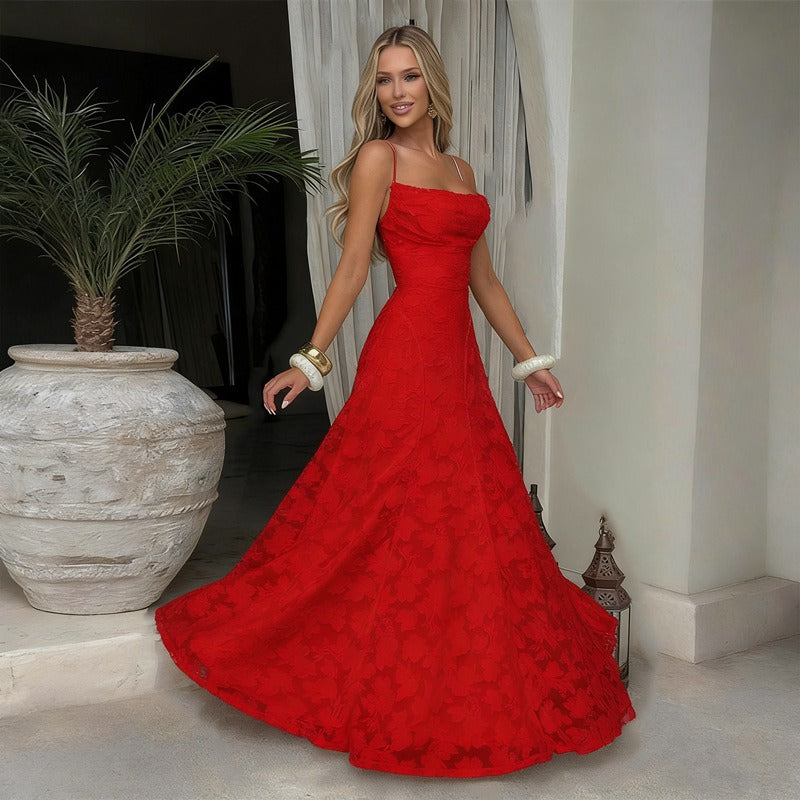SOFIA | Robe longue en dentelle élégante