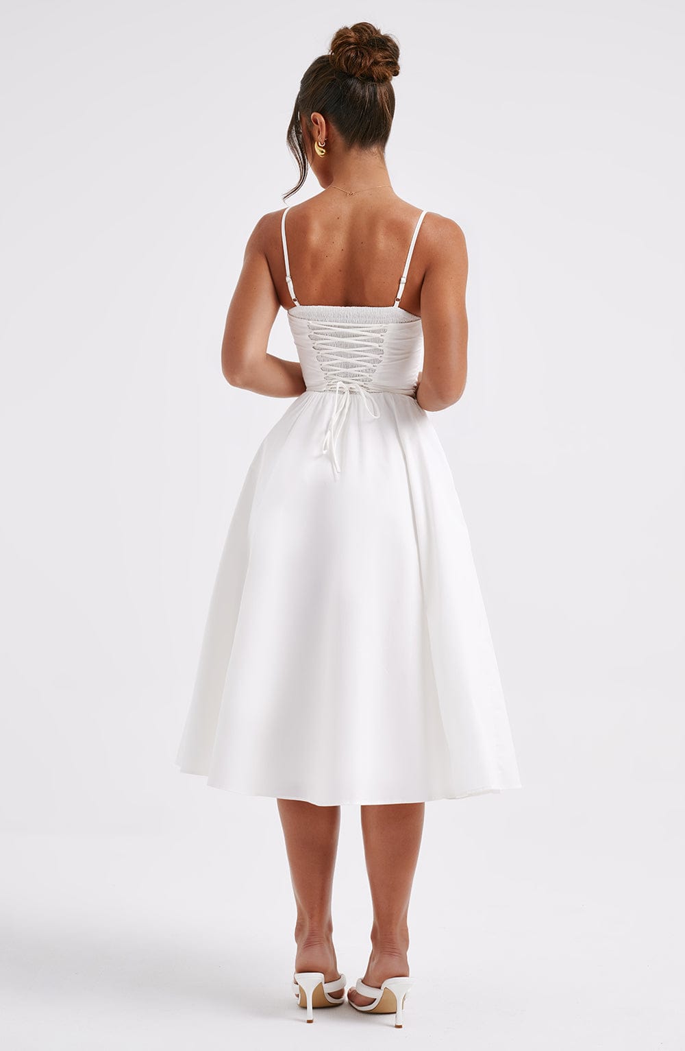 MAILEEN | Elegante vestido midi estilo corsé