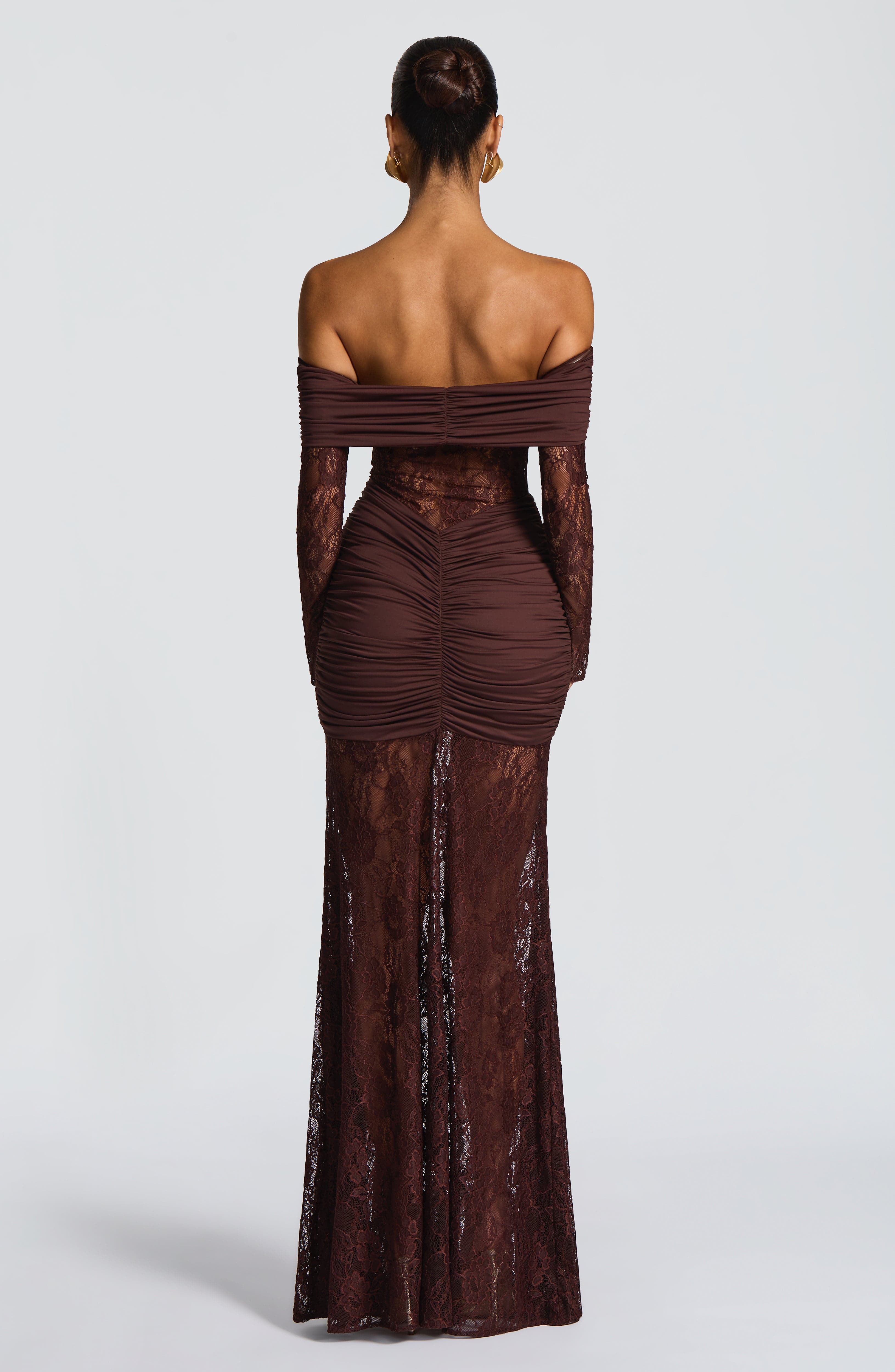 Vestido Libra™ -  Elegancia sofisticada con encaje y drapeado