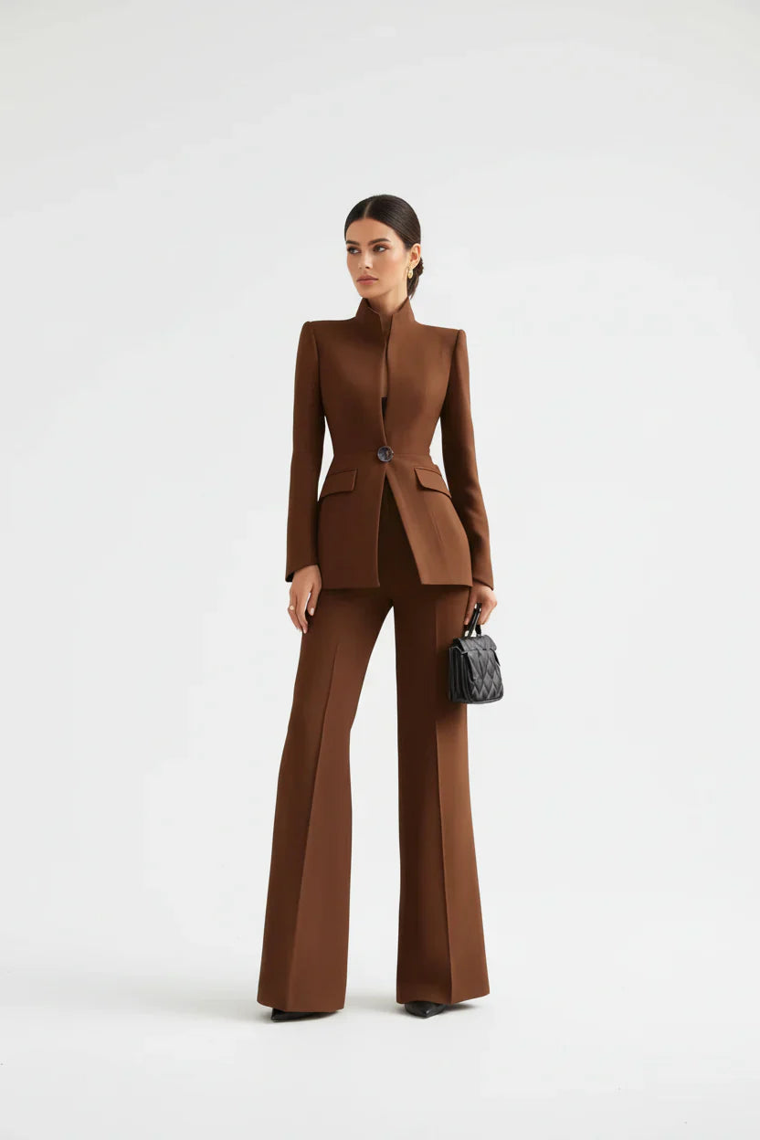 Georgina | Ensemble blazer et pantalon palazzo