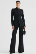 Georgina | Conjunto de blazer y pantalones palazzo