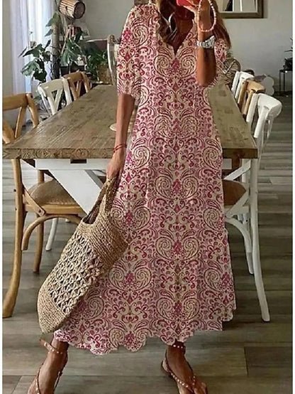 Luna | Robe midi bohème décontractée